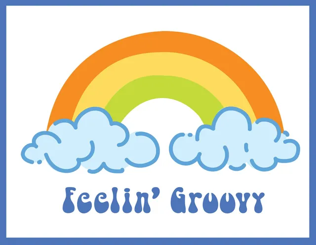 The Crafters Workshop TCW6069 sjablong Rainbow Vibes A2 lagdelt