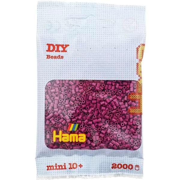 Hama Mini plomme perler 2000 stk 2,5 mm