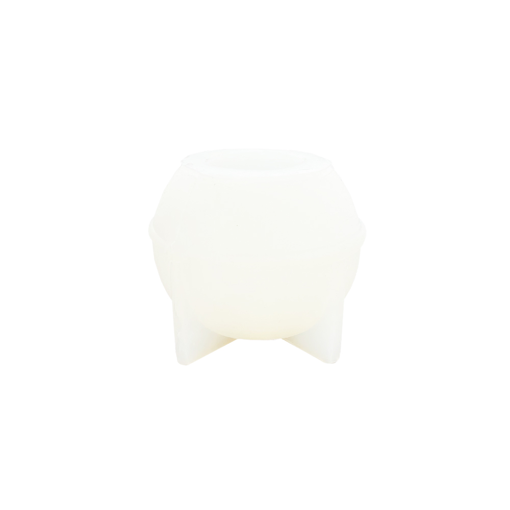 Jesmonite smiley lysestake silikonform 9,5 cm