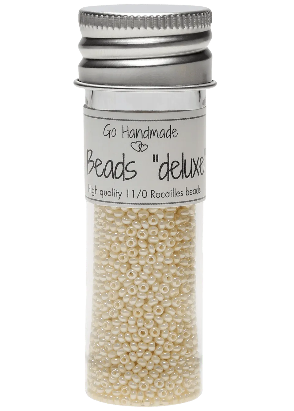 Go Handmade Glass Beads glassperler Pearl Creme 30 g