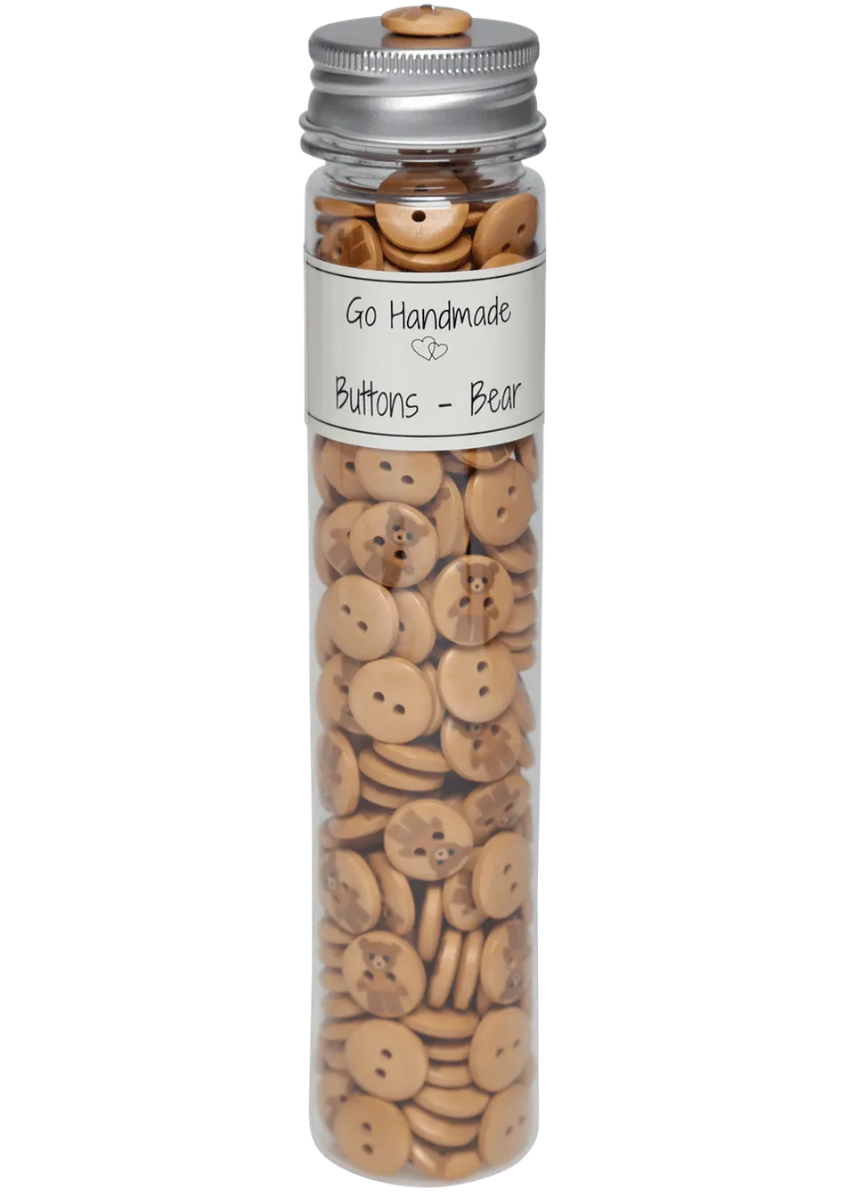 Go Handmade Teddy 15 mm knapper beige 220 stk