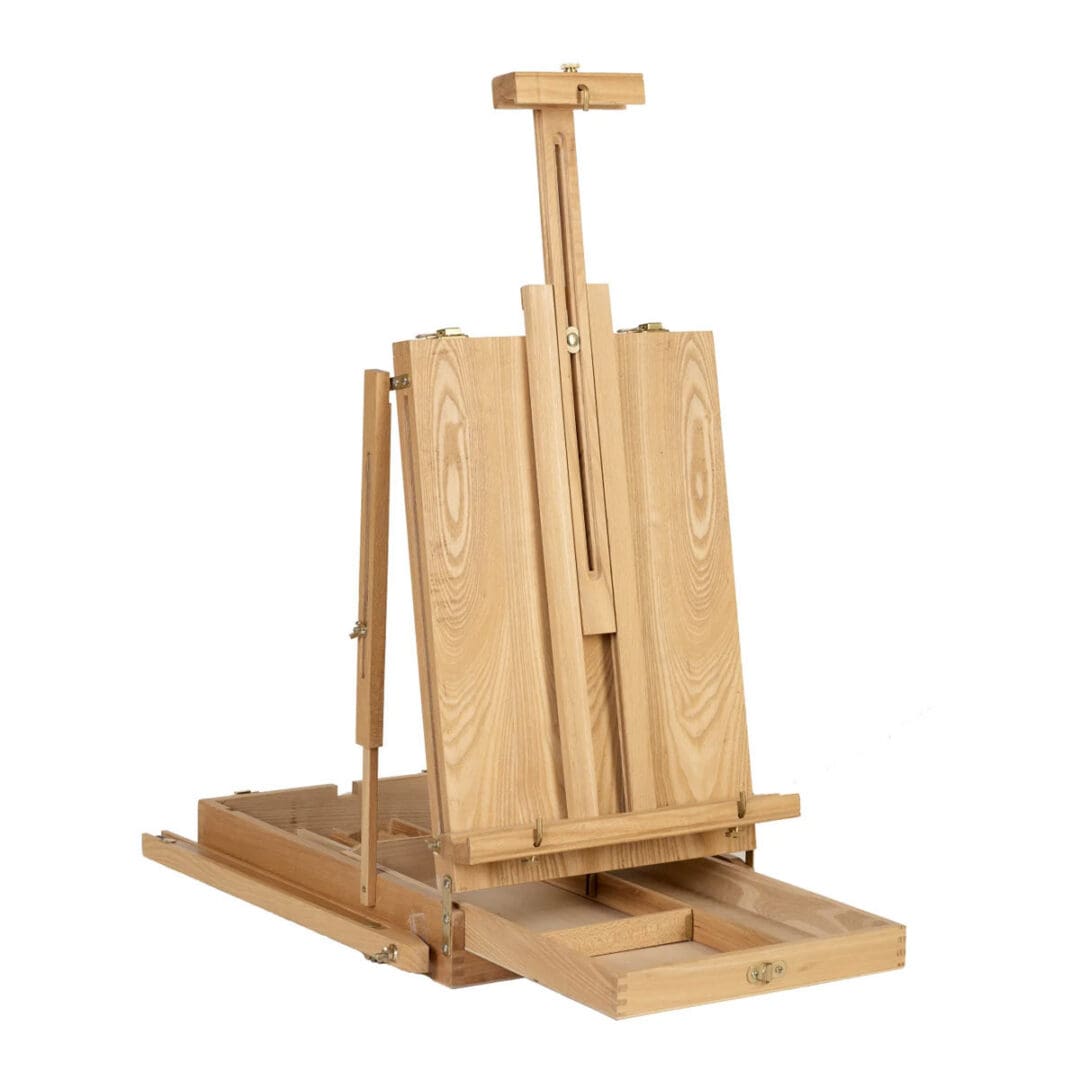 KEM feltstaffeli med koffert justerbart 87 cm lerret