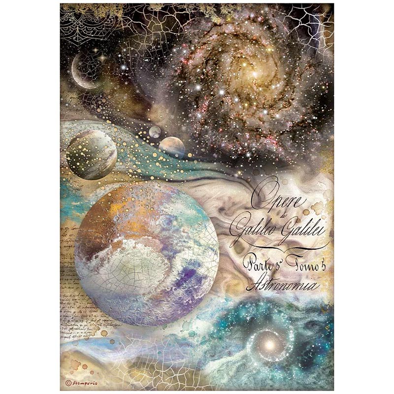 Jane Davenport Celestial rispapir decopage og journal