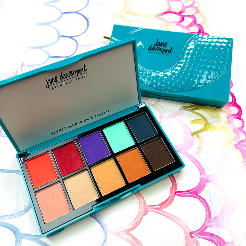 Jane Davenport LayerCake Bite-sized akvarellpalett bundle kompakt