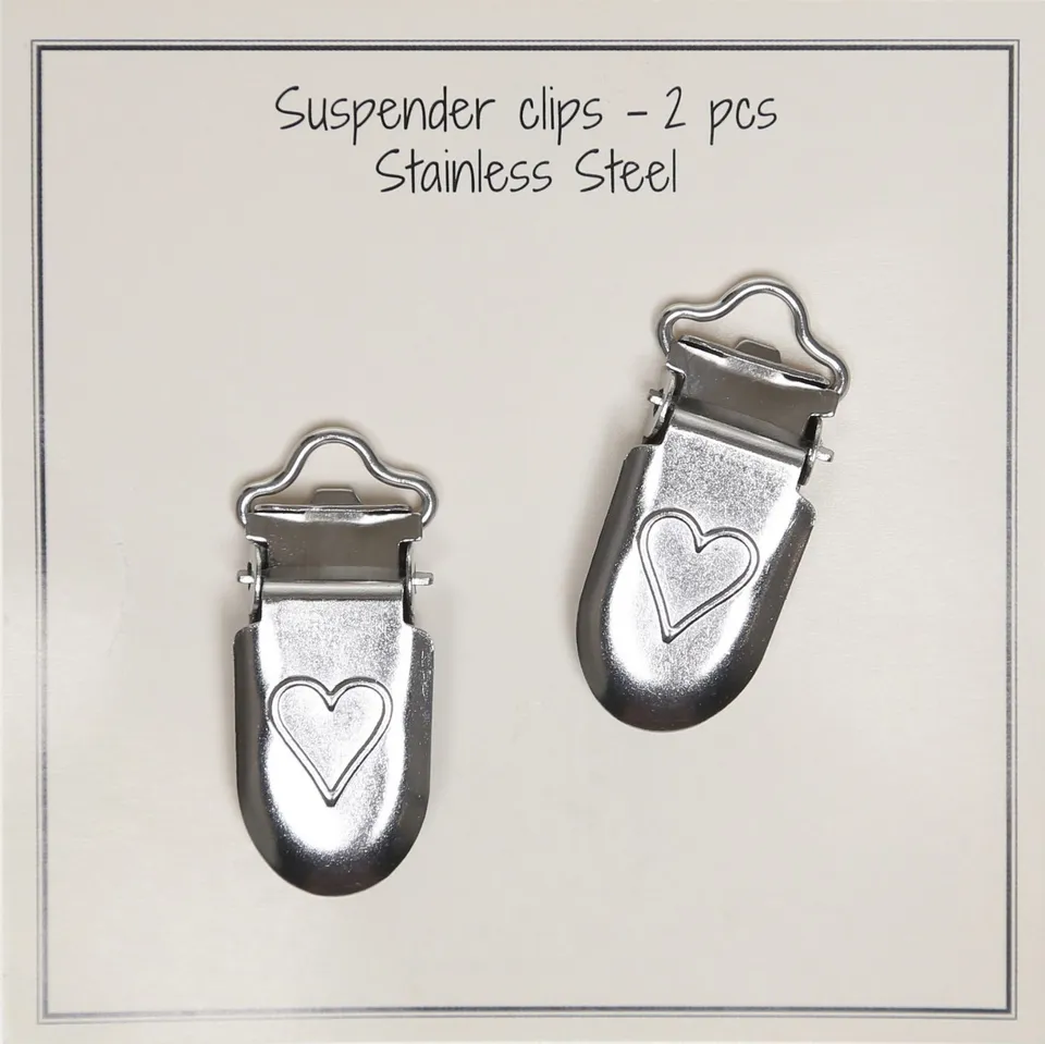 Go Handmade Suspender clips selespenne 2 stk