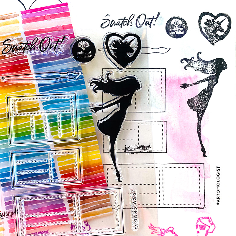 Jane Davenport Swatch Out stempler organiseringssett