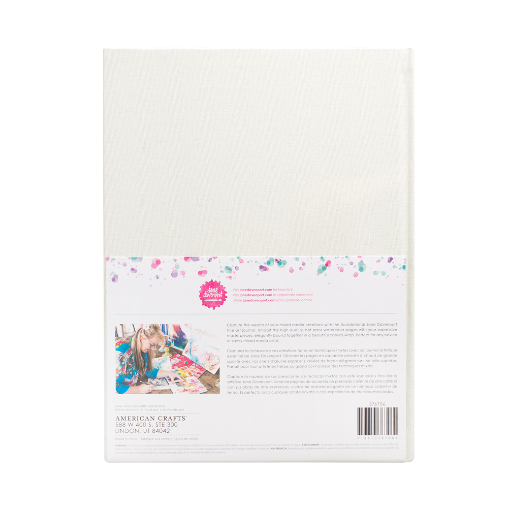 Jane Davenport A4 akvarelljournal hardcover lerret