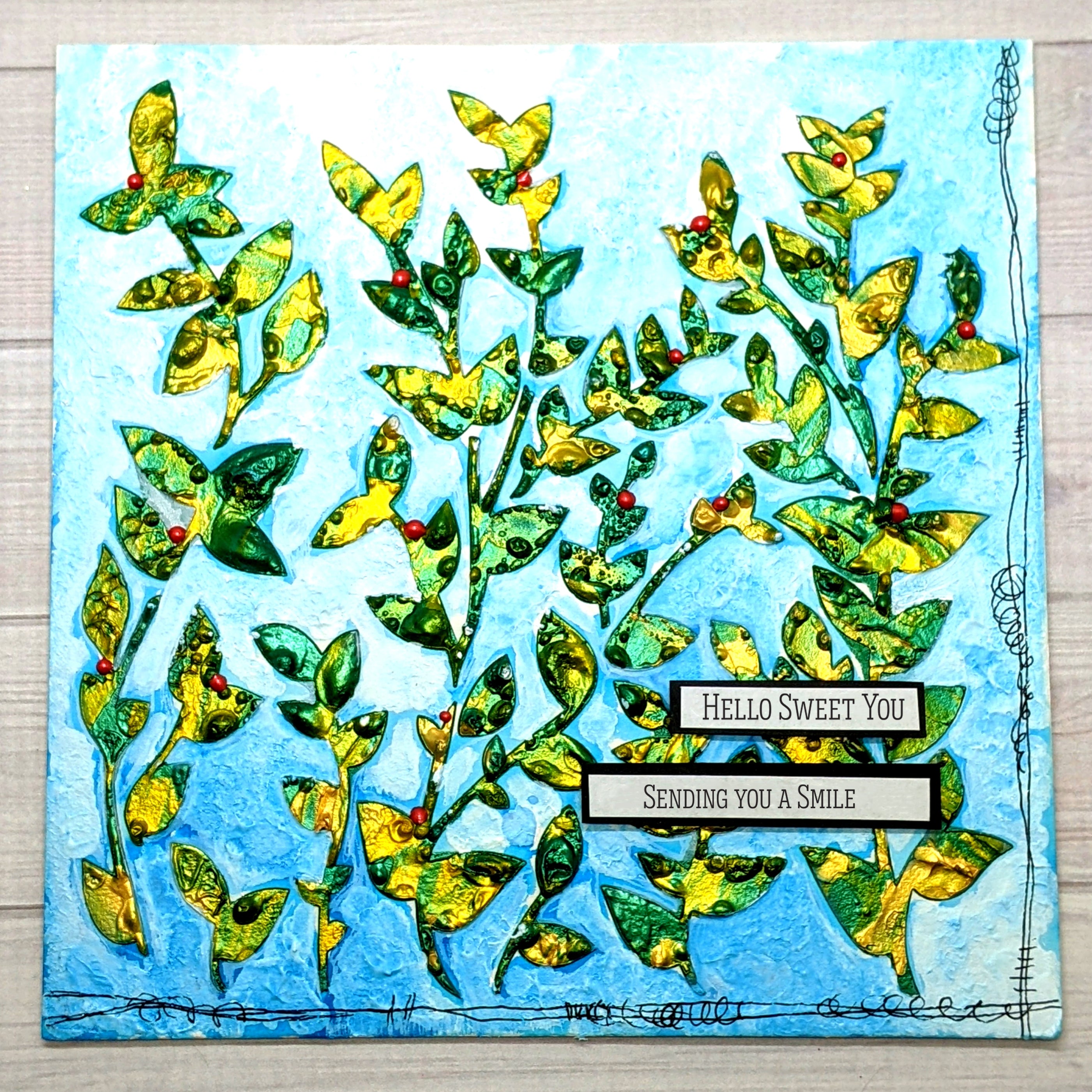 The Crafters Workshop TCW963 Hanging Vines sjablong 15x15 cm