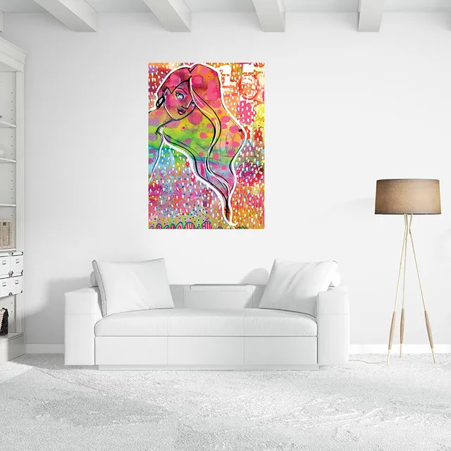 Jane Davenport Rainbow Diva wall art veggdekor flyttbar