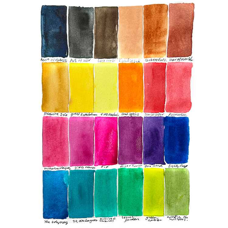 Jane Davenport Colour Library akvarellmaling tuber mesterkvalitet
