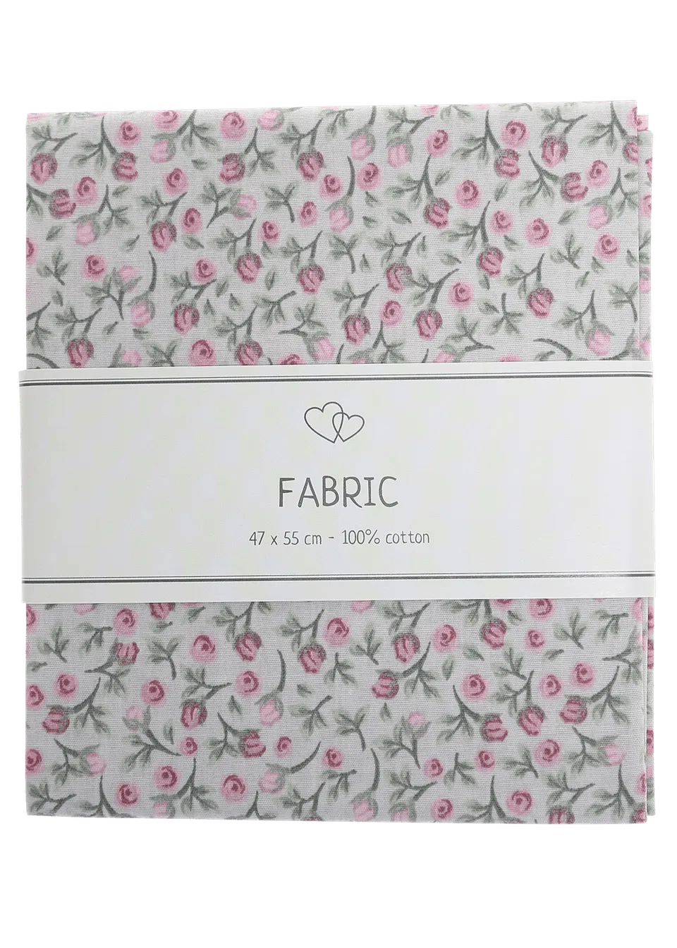 Go Handmade Cotton Roses beige bomullsstoff 47x55 cm