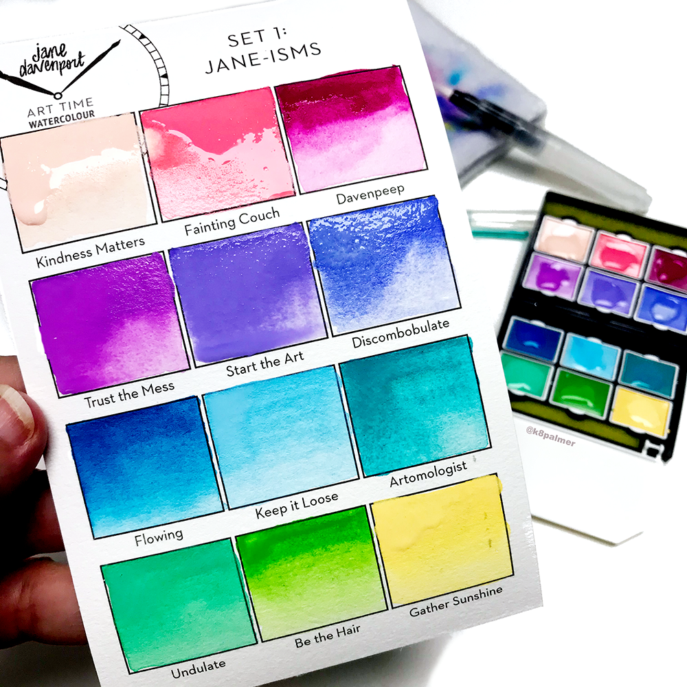 Jane Davenport Art Journaling startsett med journal