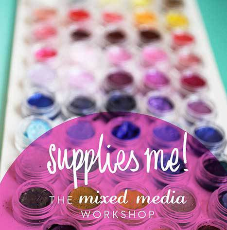 Jane Davenport Supplies Me Workshop nettkurs materiell