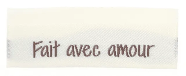 Go Handmade merkelapper Fait avec amour 10-pak vevd