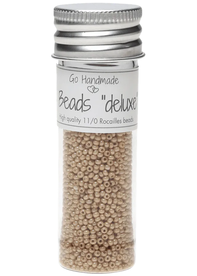 Go Handmade Glass Beads glassperler perlebeige 30 g