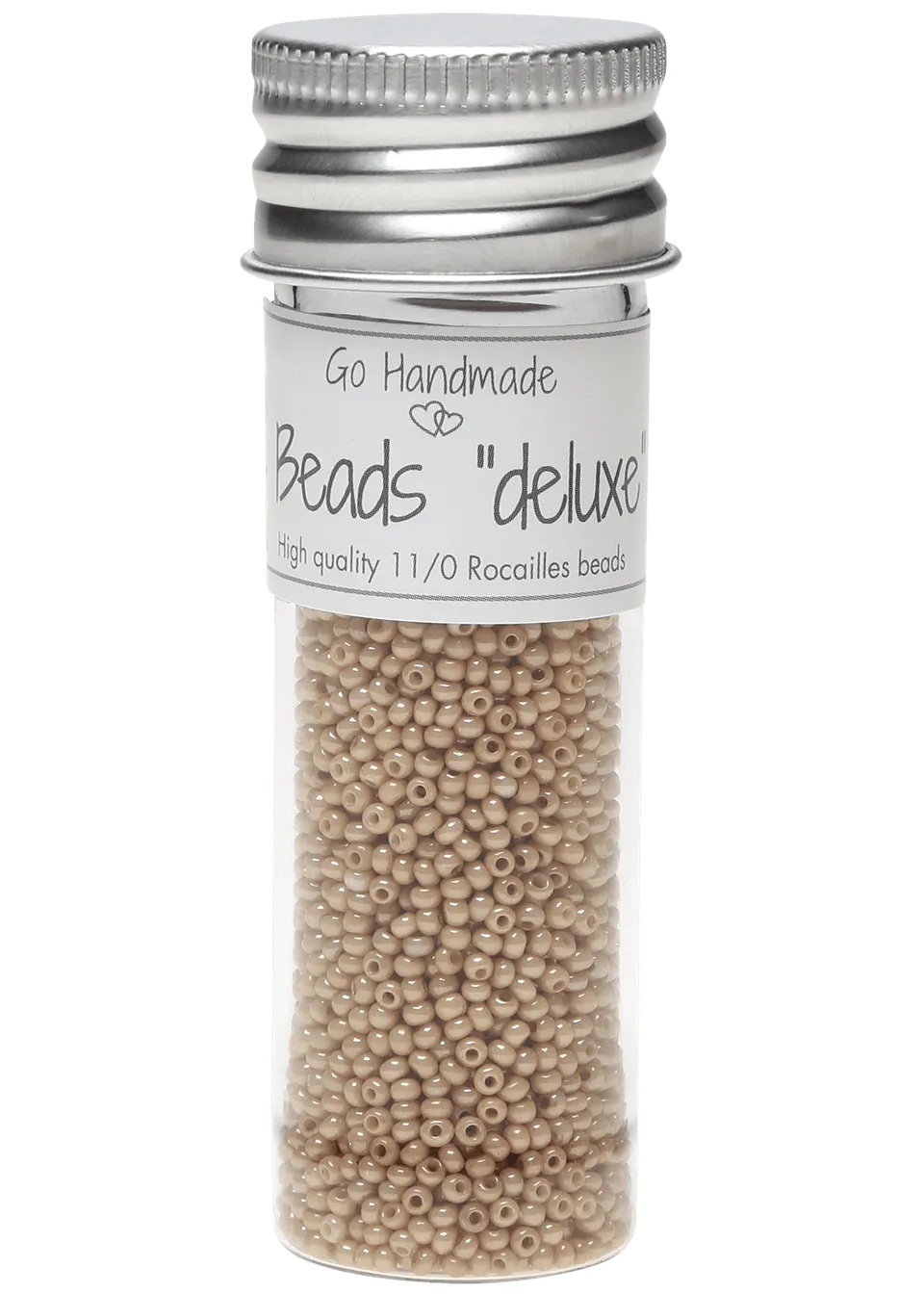 Go Handmade glassperler perlebeige 30 g 2,2 mm