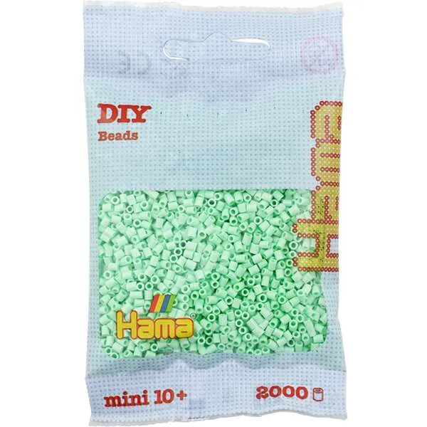 Hama Mini perler pastellmint 2000 stk 2,5 mm