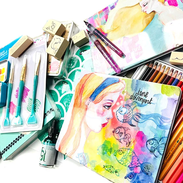 Jane Davenport Mega Mermaid Discover startsett havfrue