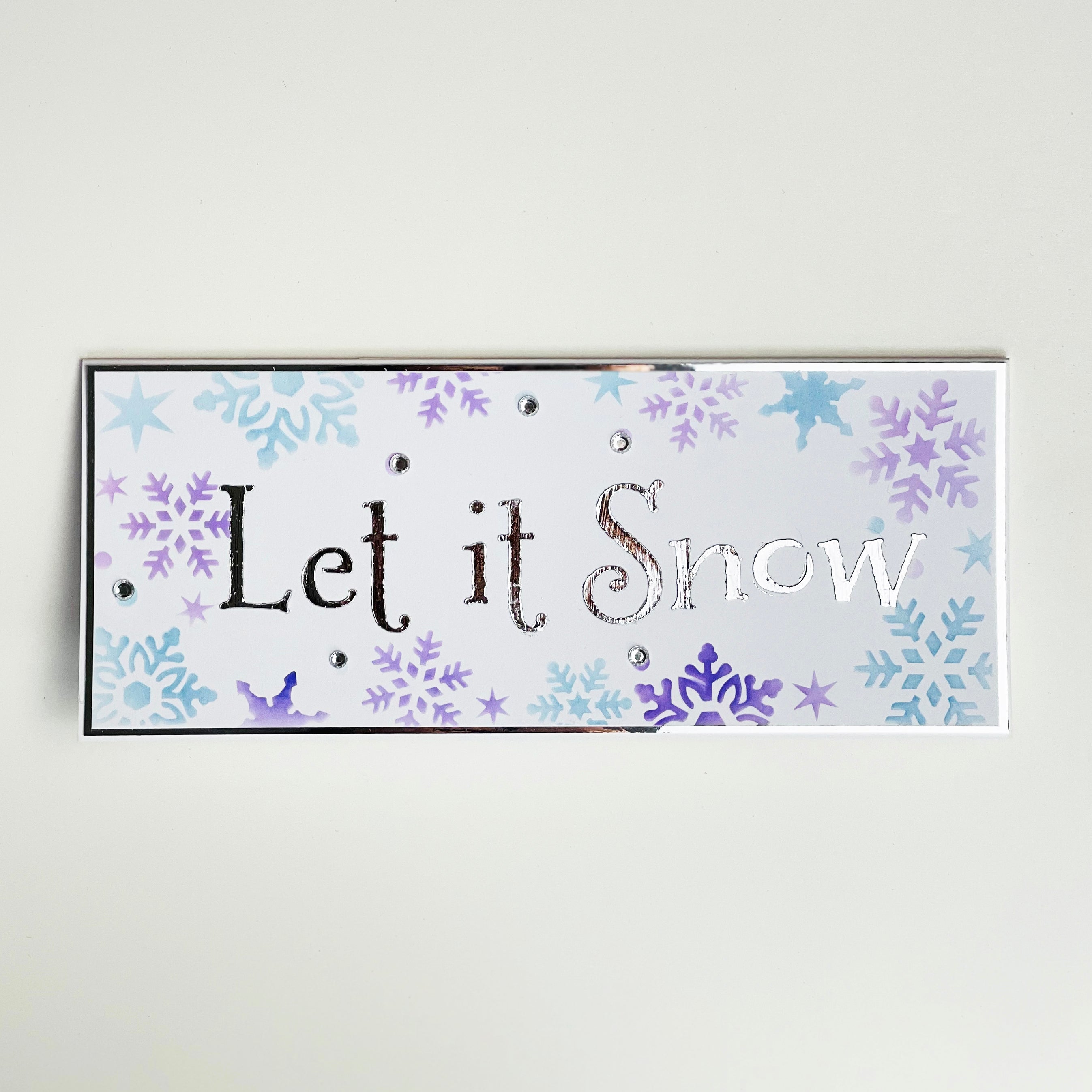 The Crafters Workshop TCW6006 Holiday Words sjablong slimline