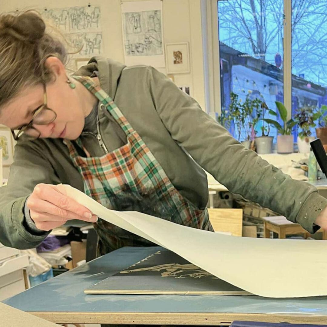 Kurs koldnålsradering Marianne Karlsen 11. november