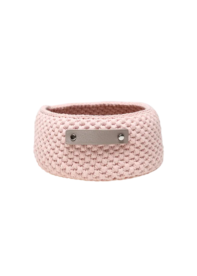Go Handmade Moss Stitch heklesett kurv D 17 cm