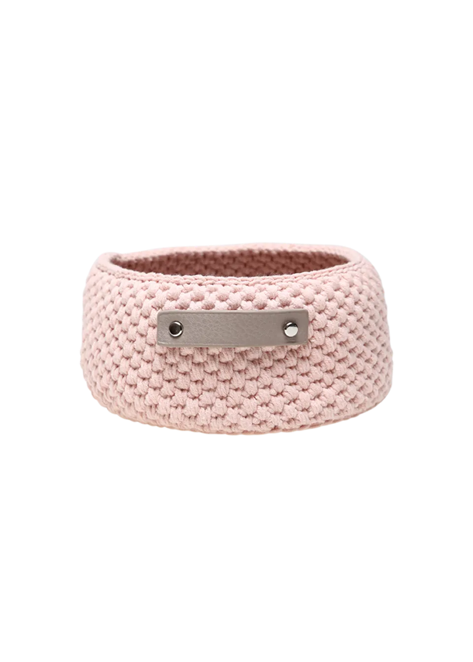 Go Handmade Moss Stitch kurvbunn 17 cm rund