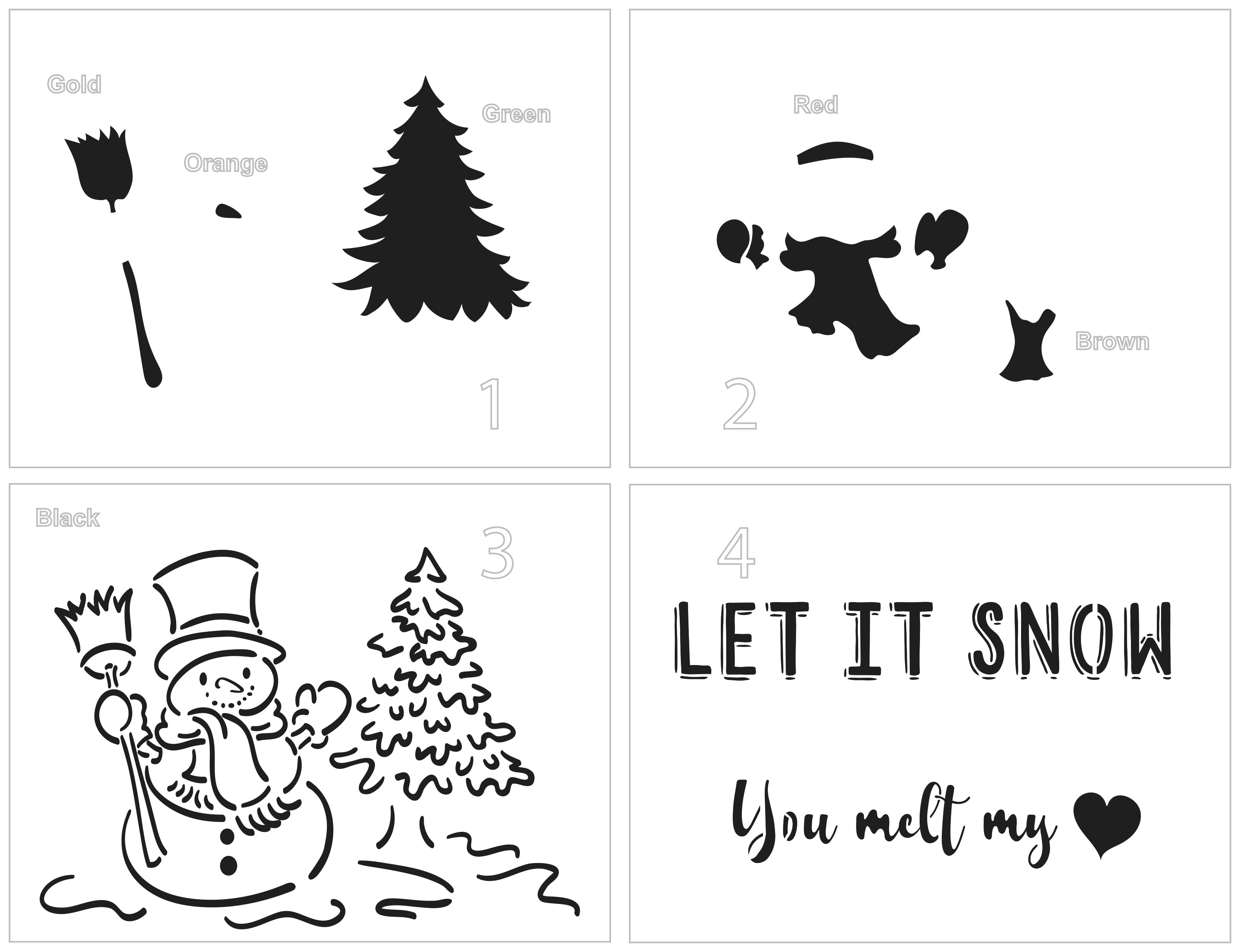 The Crafters Workshop Toasty Snowman lagdelt sjablong jul A2 snømann