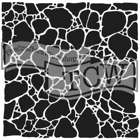 The Crafters Workshop TCW564 Organic Matter sjablong 6x6