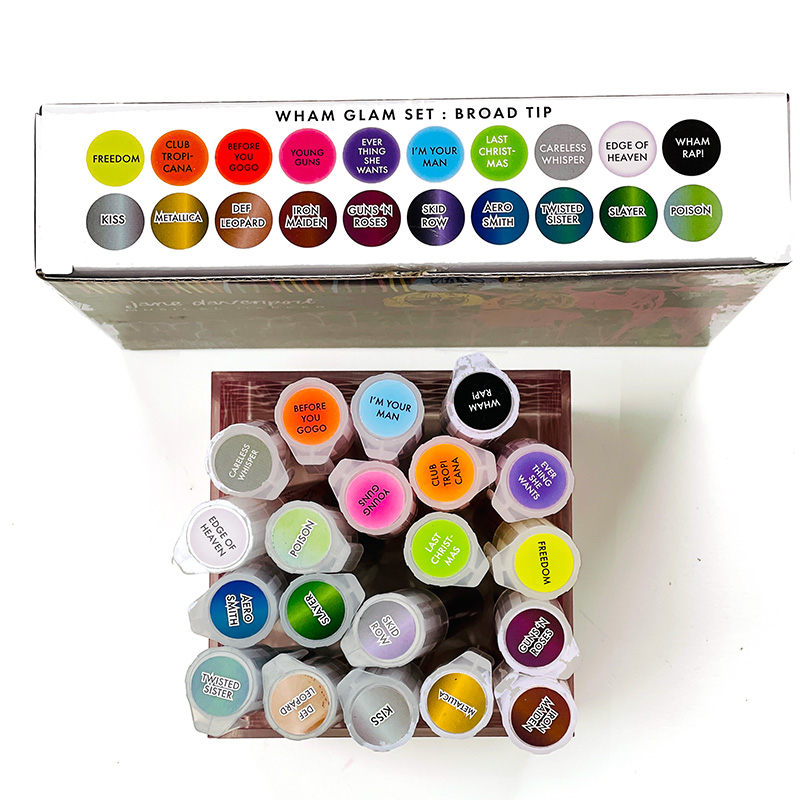 Jane Davenport Musical Markers Wham Glam tusjer neon