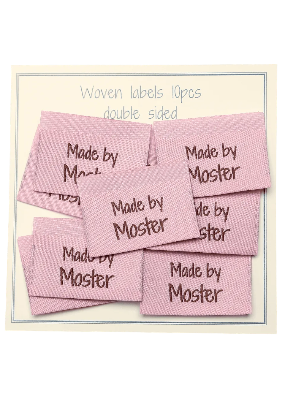 Go Handmade vevde merkelapper made by moster rosa 10 stk
