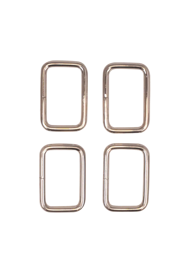 Go Handmade Square ring firkant ringer 31x21 mm 4 stk