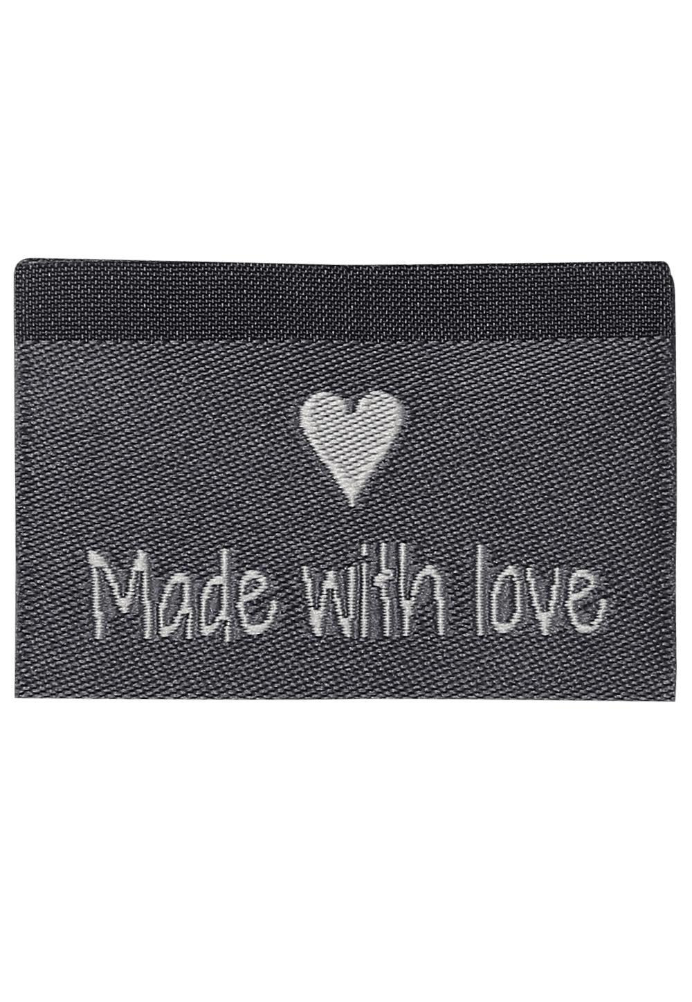 Go Handmade Made with Love merkelapp grå 10-pk