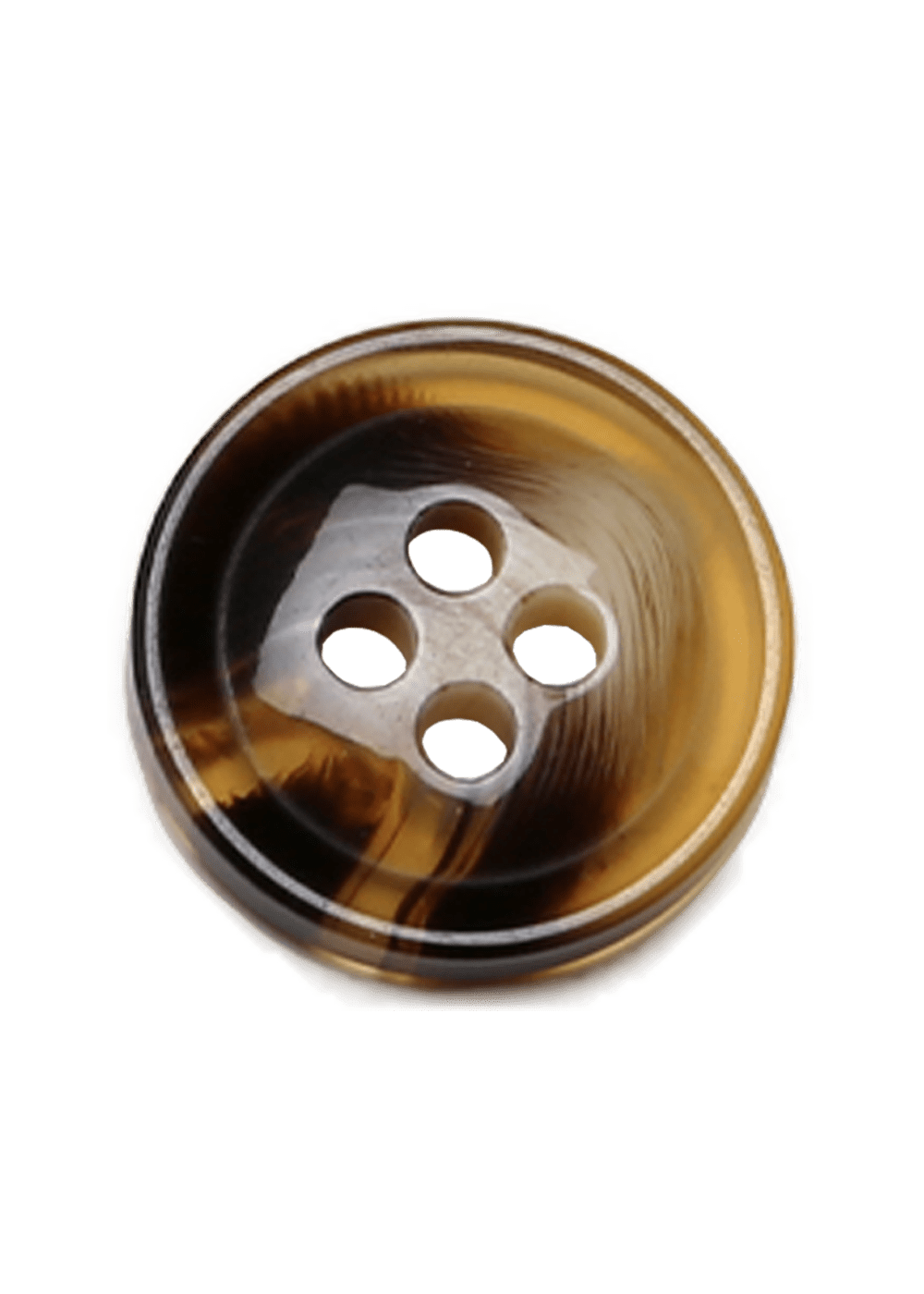 Go Handmade Horn look knapper 15 mm 8 stk marmorert