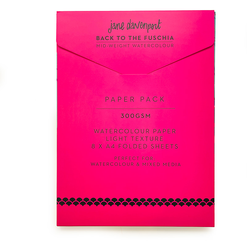 Jane Davenport Back to Fuschia akvarellpapir papirpakke
