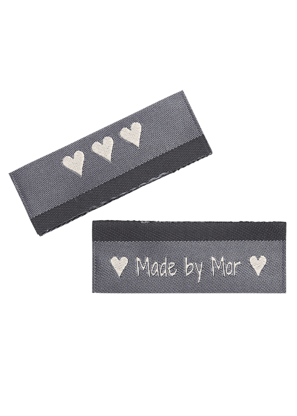 Go Handmade Made by Mor merkelapper grå 10 stk