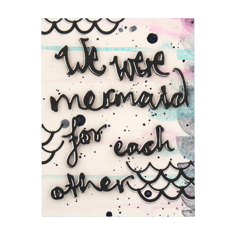 Jane Davenport Mermaid for Each Other kutte-dies papir