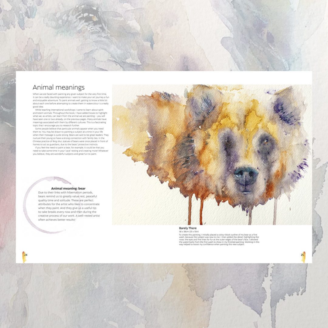 KEM Atmospheric Animals Watercolour bok akvarell