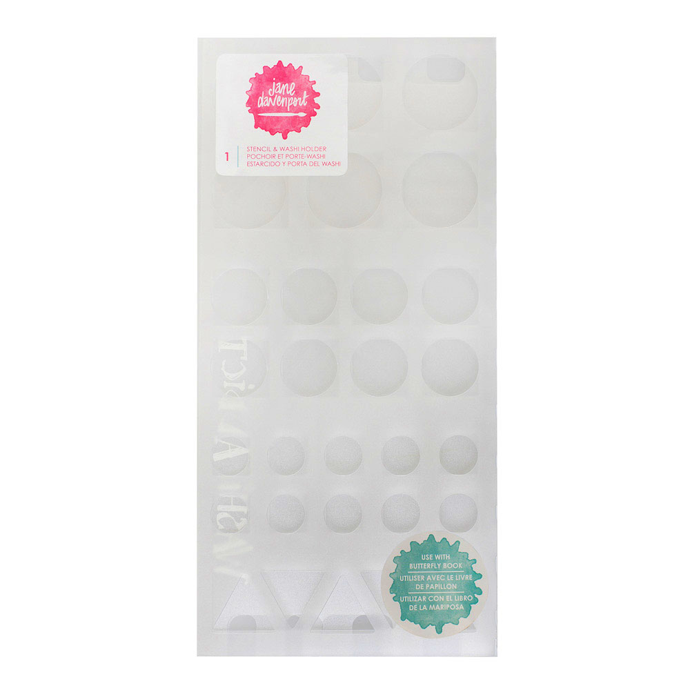 Jane Davenport Travel Swatching Stencil washi-holder