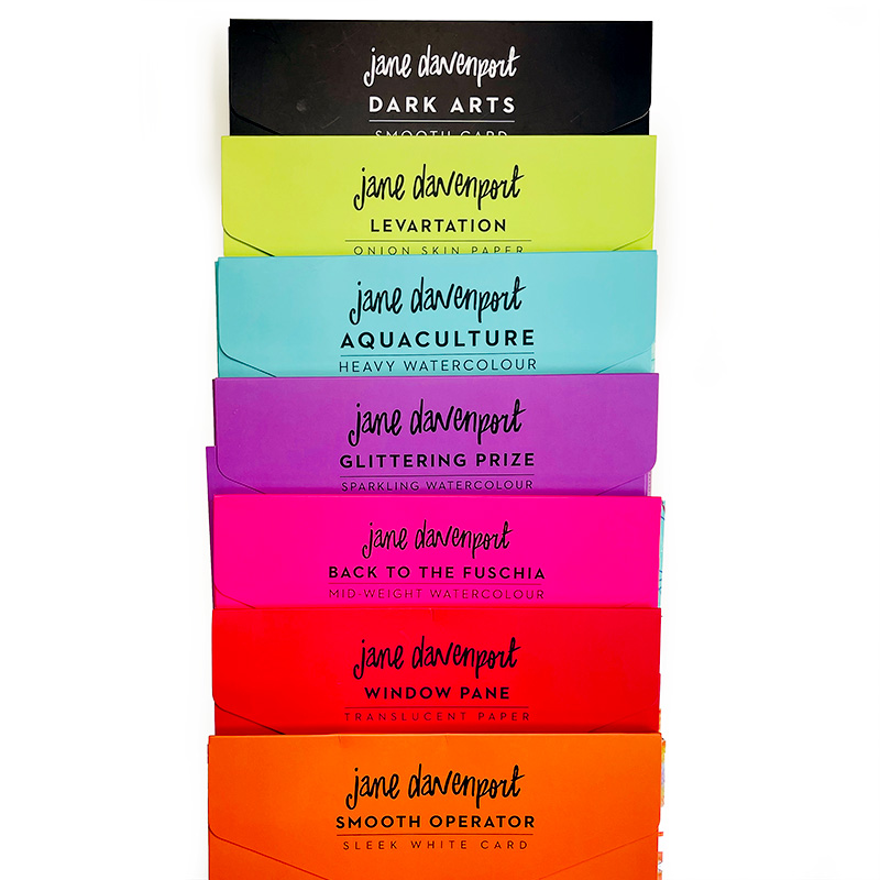 Jane Davenport Art Paper Pack journalpapir A4 brettet