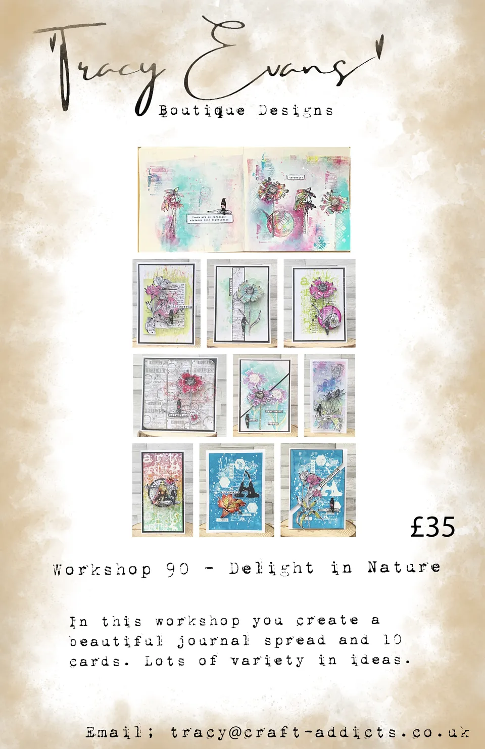 Tracy Evans Design Workshop 090 Delight In Nature nettkurs