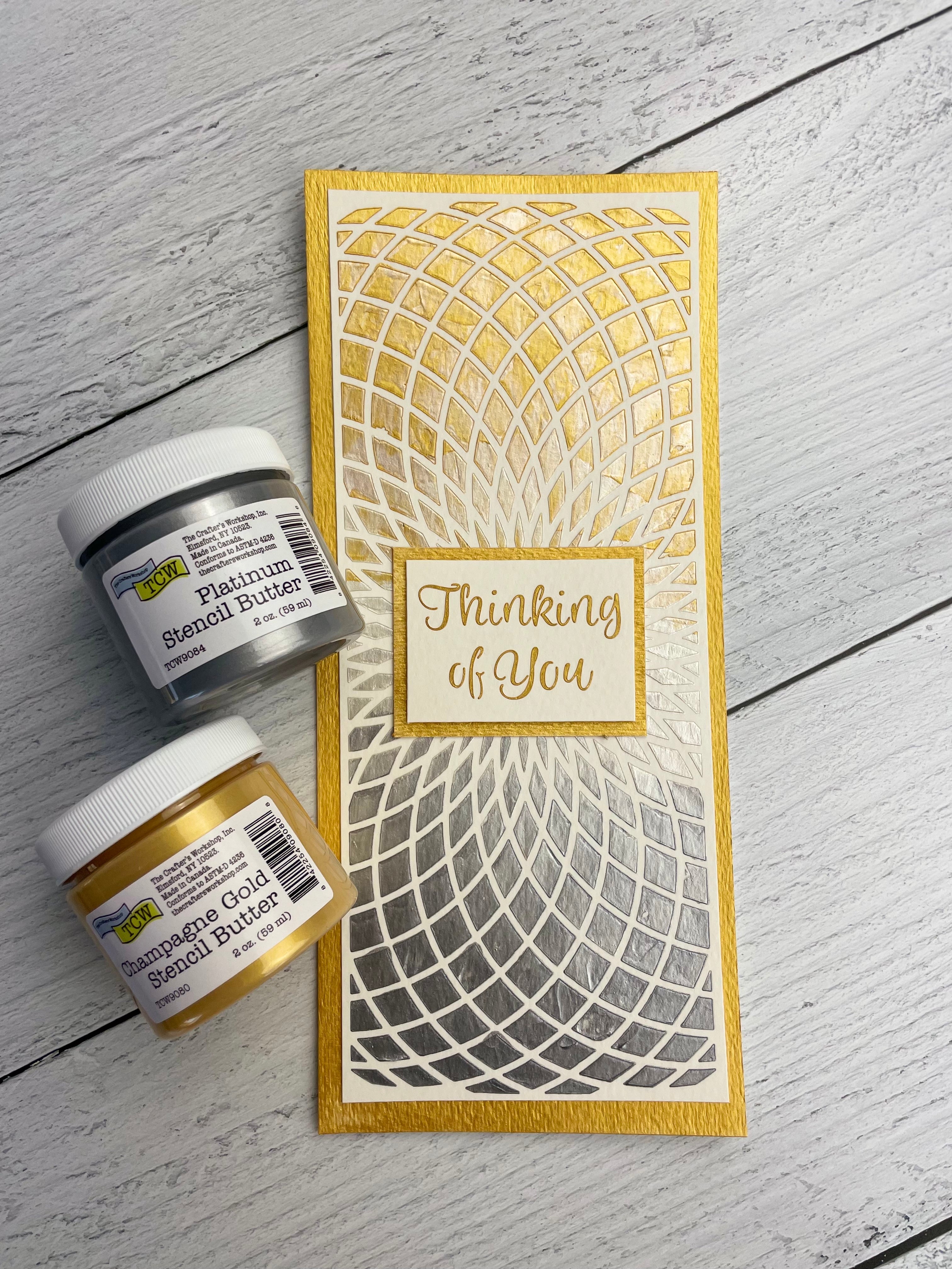 The Crafters Workshop Champagne Gold stencil butter 2 oz gull