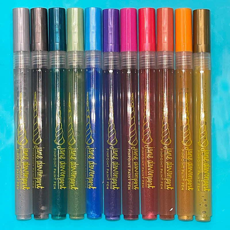 Jane Davenport Metallic Paint Pens malingpenner metallisk sett