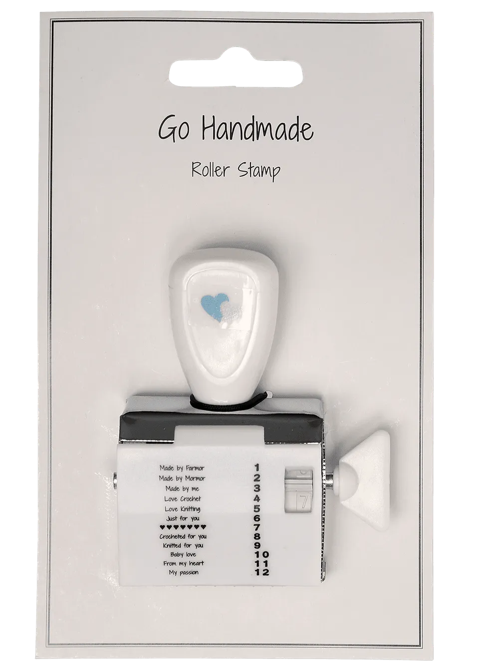 Go Handmade Skandinavisk rullestempel 12 tekster