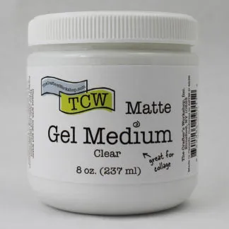 The Crafters Workshop TCW9011 gelmedium matt 8oz collage