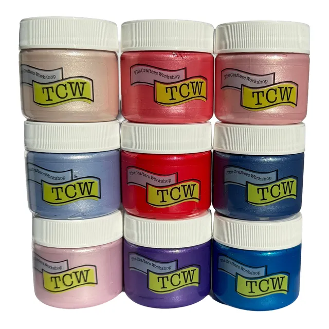 The Crafters Workshop TCW9188 Botanicals stencilbutter 9-pakning mini
