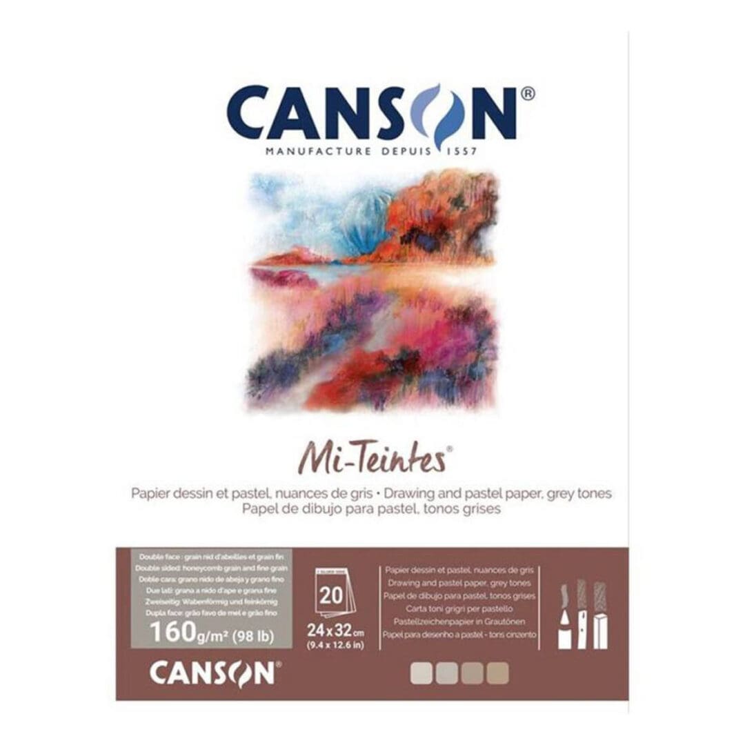 Canson Mi-Teintes Velvet pastellblokk 12 ark 430 g