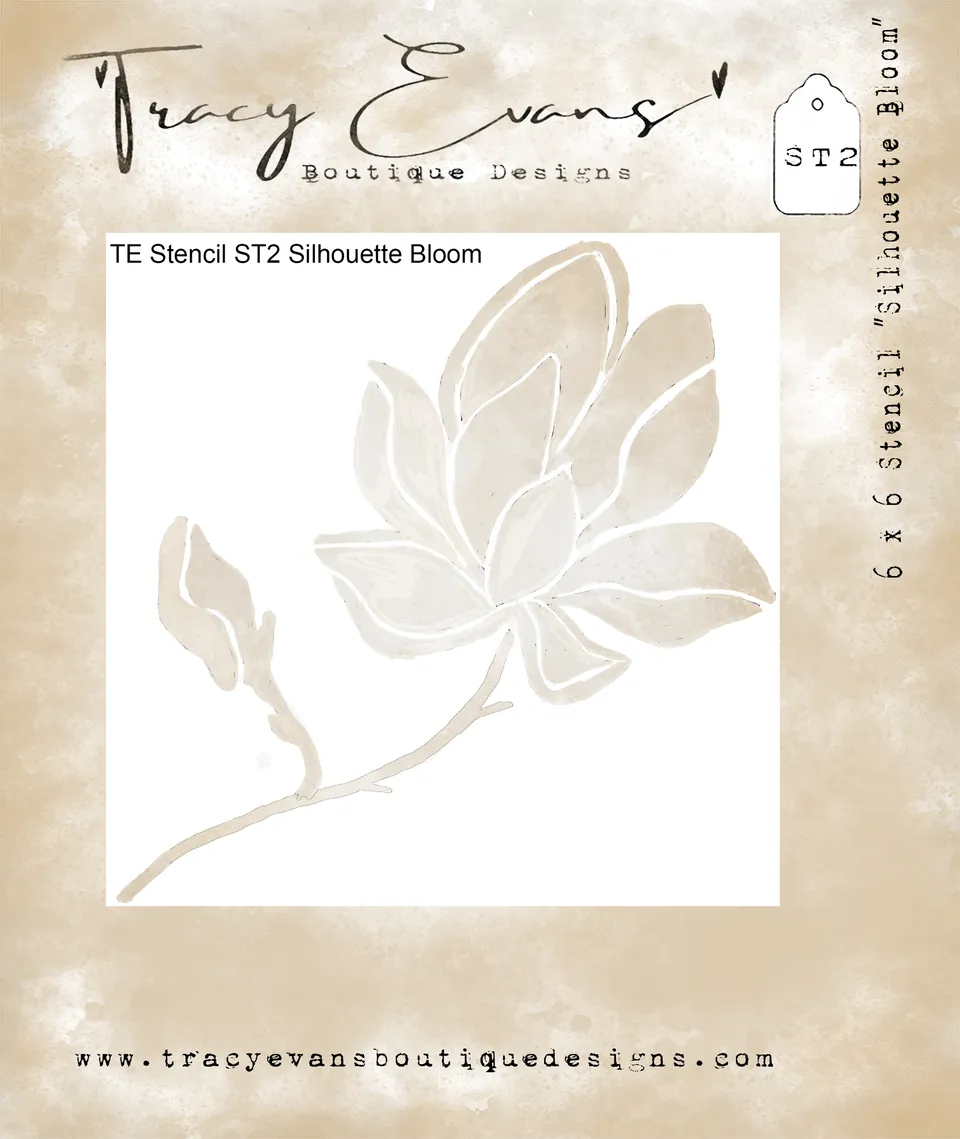 Tracy Evans ST002 Silhouette Bloom sjablong 15x15 cm blomst