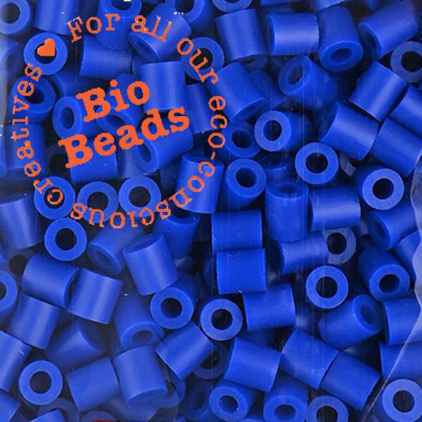 Hama Bio perler blå 1000 stk midi 5 mm