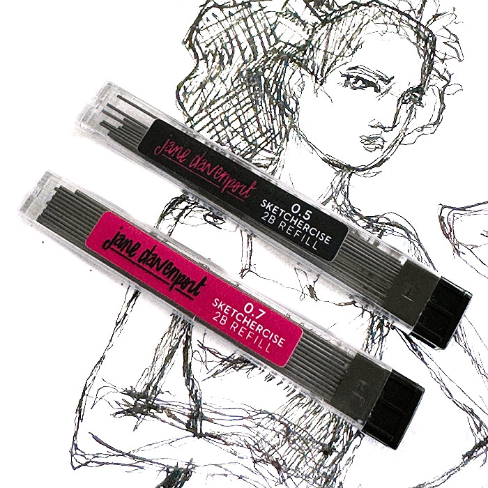 Jane Davenport Sketchercise 2B blystift påfyll