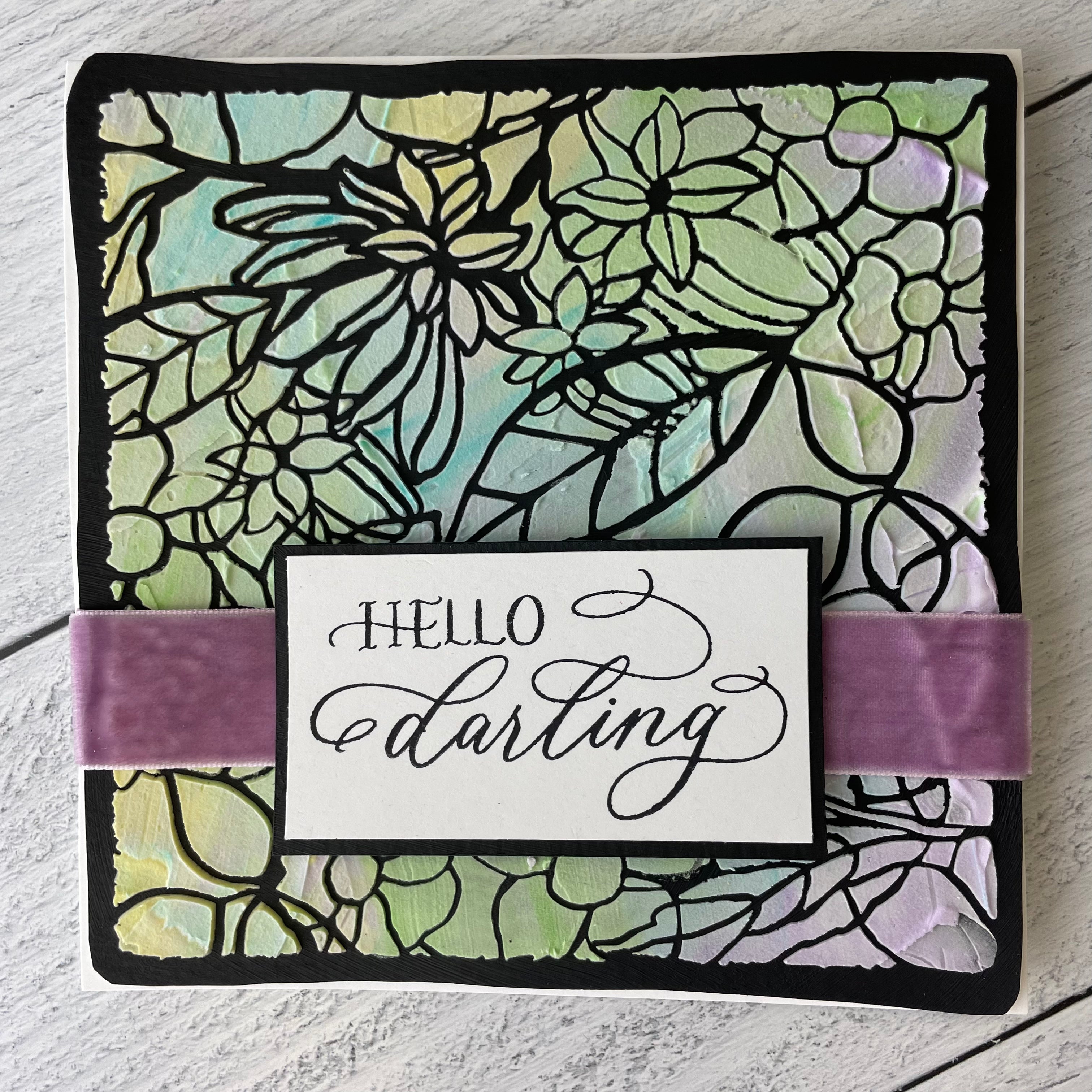 The Crafters Workshop TCW971 Framed Garden sjablong 15x15 cm